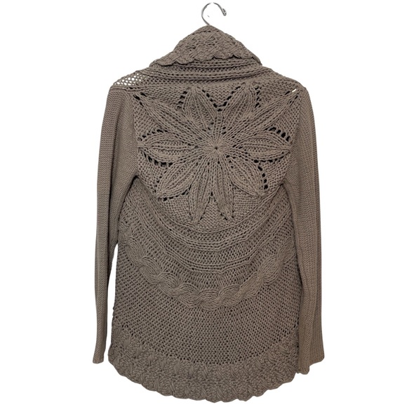 INC Brown Knit Open Cardigan Size S Petite - Picture 2 of 3